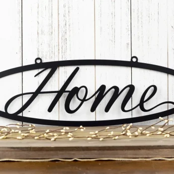 Metal Home Sign, Metal Wall Art, Metal Outdoor Sign, Metal Wall Decor, Home Sign, Wall Hanging, Outdoor Sign