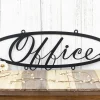 Office Metal Sign, Office Decor, Shop Sign, Business Sign, Metal Wall Decor, Oval Sign, Metal Wall Art, Sign, Outdoor Sign