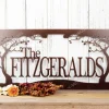 Family Name Metal Sign, Custom Family Name, Name Sign, Metal Wall Art, Outdoor Sign, Custom Metal Sign, Personalized Sign, Sign