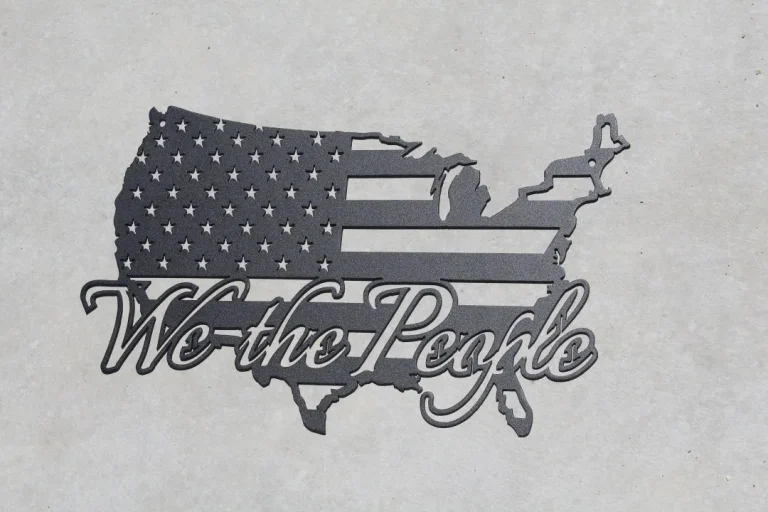 We The People Metal Wall Art Home Decor