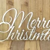 Merry Christmas Sign, Metal Wall Art, Christmas Decorations, Holiday Decor, Laser Cut Metal Sign, Outdoor Christmas Decor