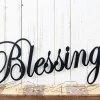 Blessings Metal Sign, Metal Wall Hanging, Metal Wall Decor, Gift For Her, Metal Wall Art, Home Decor, Family Sign