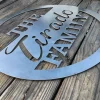 Personalized Family Name Monogrammed Metal Sign, Last Name Sign, Metal Sign, Outdoor Metal Sign, Wedding Gift, Custom Metal Sign