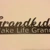 Grandkids Make Life Grand Metal Sign, Grandparent Wall Decor, Metal Grandparent Sign, Family Decor, Grandparents Gift, Grandchildren Sign,