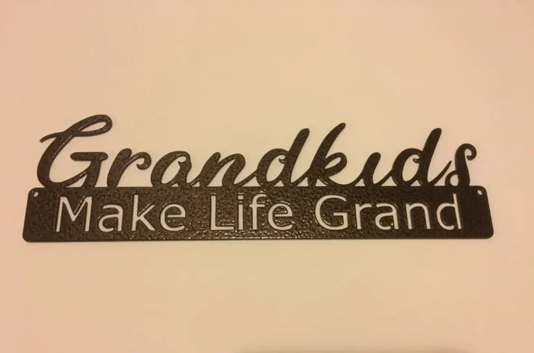 Grandkids Make Life Grand Metal Sign, Grandparent Wall Decor, Metal Grandparent Sign, Family Decor, Grandparents Gift, Grandchildren Sign,