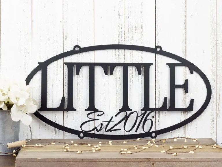 Family Established Metal Sign, Family Last Name Sign, Family Name Sign, Established Sign, Metal Wall Art