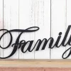 Family Sign, Metal Sign, Metal Wall Art, Wall Hanging, Family, Script, Metal Wall Decor, Sign, Housewarming Gift