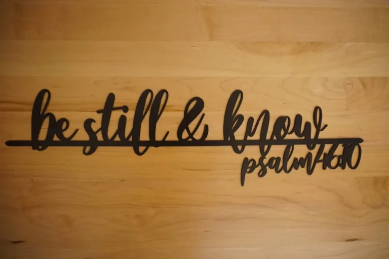 Be Still & Know Sign, Psalm 46:10, Be Still And Know Sign, Metal Sign, Be Still Wall Art, Christian Sign, Be Still And Know That I Am God