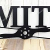 Custom Family Name Sign, Pilot Gift, Metal Wall Decor, Custom Family Sign, Aviation, Airplane, Personalized Sign, Last Name Sign