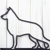 German Shepherd Metal Wall Art, Metal Sign, Dog Lover Gift, Metal Wall Decor, Outdoor Sign, Sign, Wall Decor, Metal Art