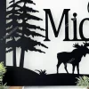 Custom Name Metal Sign, Family Name, Personalized Sign, Outdoor Sign, Name Sign, Metal Wall Art, Family Sign, Moose