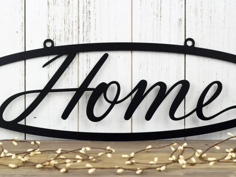 Metal Home Sign, Metal Wall Art, Metal Outdoor Sign, Metal Wall Decor, Home Sign, Wall Hanging, Outdoor Sign