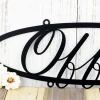 Office Metal Sign, Office Decor, Shop Sign, Business Sign, Metal Wall Decor, Oval Sign, Metal Wall Art, Sign, Outdoor Sign