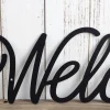 Welcome Sign, Metal Wall Art, Metal Sign, Wall Decor, Welcome, Script, Sign, Wall Hanging, Outdoor Sign, Wall Art