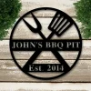 Personalized Bbq Sign, Grilling Gifts, Outdoor Kitchen Metal Sign, Personalized Metal Sign, Grill Gifts For Dad, Metal Sign For Outdoors