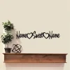 Home Sweet Home Sign, Metal Cutout Word Art, Heart Decor, Words For The Wall, Cursive Sign, Entryway Decor, Kitchen Sign| Home Sign