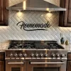 Homemade Sign Metal Wall Art, Homemade Metal Sign, Farmhouse Style Decor, Metal Words For The Wall, Homemade Word Art, Kitchen Sign