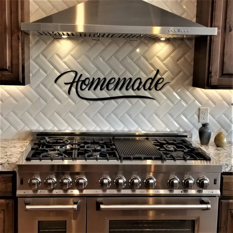 Homemade Sign Metal Wall Art, Homemade Metal Sign, Farmhouse Style Decor, Metal Words For The Wall, Homemade Word Art, Kitchen Sign