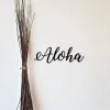 Aloha Sign, Cursive Metal Wall Decor, Aloha Decorations, Aloha Gift, Luau Sign, Aloha Metal Sign, Hawaiian Decor, Script Metal Art