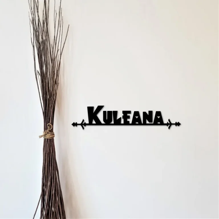 Kuleana Hawaiian Sign, Responsibility Metal Wall Art, Hawaii Decor, Inspiration Wall Decor, Steel Word Art, Hawaiian Style Art, Tribal