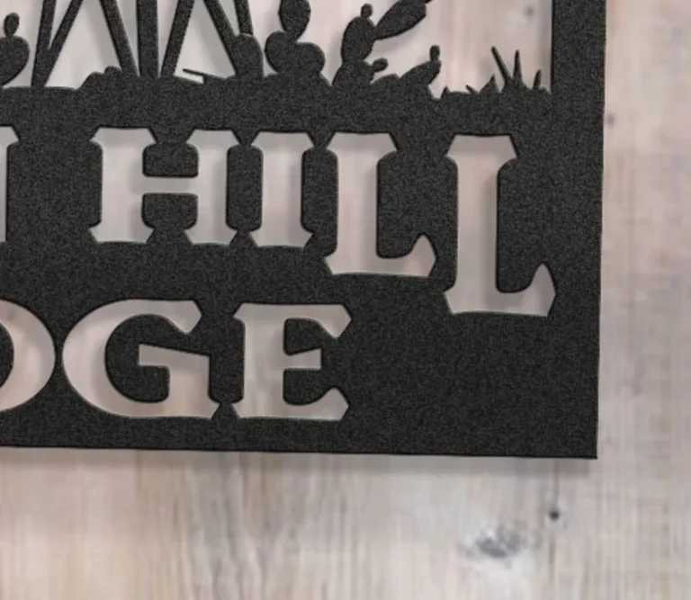Custom Metal Windmill Calf Cactus Sign, Windmill Sign Metal