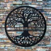 Tree Of Life With Personalized Name Metal Sign - Custom Family Name Monogram - Personalized Gift - Metal Monogram Tree - Indoor Or Outdoor