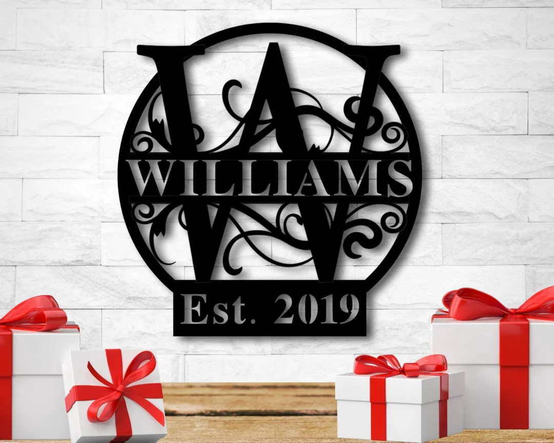 il_fullxfull.2164401842_rrxt_1024x1024_2x_d9bbdeef-515a-44d3-b426-d54dceaa4e6b.webp Personalized Last Name Metal Sign, Established Family Sign, Metal Monogram Sign, Metal Family Name Sign, Metal Signs With Last Names