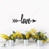 Arrow Love Sign, Metal Word Art, Cursive Love Word For The Wall, Rustic Arrow Decor, Love Decor, Split Arrow Love, Word Arrow