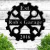 Custom Metal Sign For Garage, Personalized Garage Metal Sign, Metal Sign For Mens Shop, Sign For Dad, Garage Sign Personalized Sign For Men