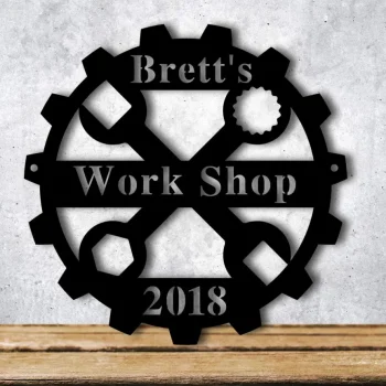 Custom Metal Sign For Garage, Personalized Garage Metal Sign, Metal Sign For Mens Shop, Sign For Dad, Garage Sign Personalized Sign For Men