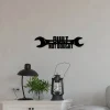 Built Not Bought Sign, Garage Decor, Metal Wall Art, Garage Quote, Garage Gifts For Men Gifts For Boyfriend, Husband, Dad, Hot Rod Sign