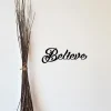 Metal Believe Sign, Metal Wall Art, Believe Christmas Decor, Believe Metal Sign, Wall Decor, Wall Art, Believe Word, Holiday Gift
