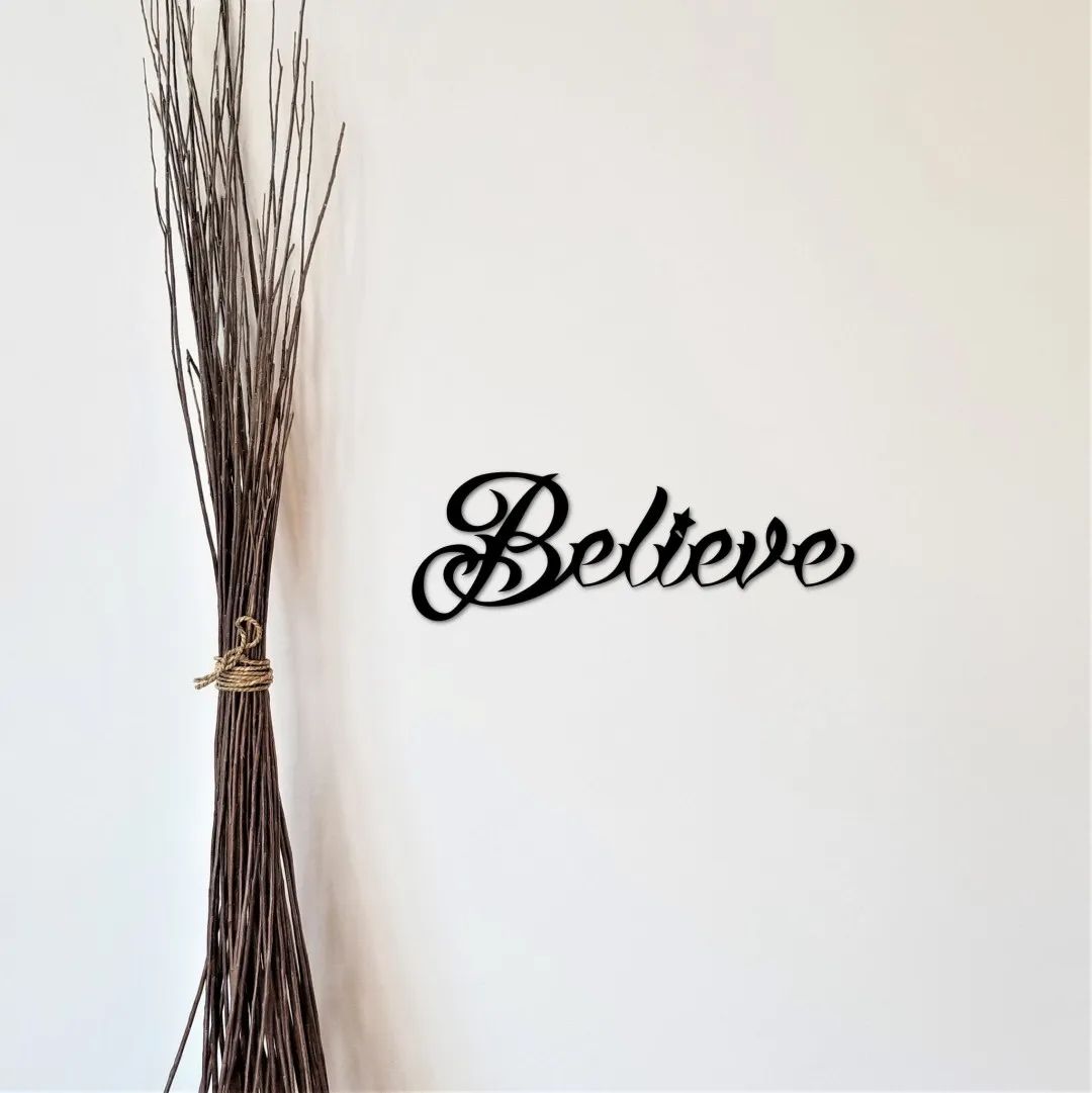 il_fullxfull.2180860518_9zyr_1024x1024_2x_c7d73045-6e25-44a2-80f5-cd6fbe5f199b.webp Metal Believe Sign, Metal Wall Art, Believe Christmas Decor, Believe Metal Sign, Wall Decor, Wall Art, Believe Word, Holiday Gift