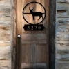 Custom Metal Address Sign - Camp Address Sign - Metal Hunter Camp Numbers - Address Plaque - Housewarming Gift - Hunting Deco - Hunting Gift
