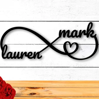 Personalized Engagement Gifts, Newly Engaged Gift, Newly Wed Gifts, Newlywed Sign, Personalized Metal Wall Art, Metal Signs, Infinity Sign