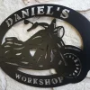 Motorcycle Sign Personalized, Steel Art, Metal Sign, Motor Sign, Custom Metal Sign, Ride Sign, Workshop, Man Cave Sign