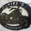 Motorcycle Sign Personalized, Steel Art, Metal Sign, Motor Sign, Custom Metal Sign, Ride Sign, Workshop, Man Cave Sign