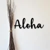 Aloha Metal Sign, Wall Decor, Entryway Sign, Beach Art, Hawaii Decor, Metal Aloha Sign, Hawaiian Gift, Metal Word Art From Hawaii