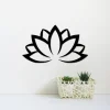 Lotus Flower Sign, Metal Wall Art, Lotus Flower Art, Namaste Yoga Studio Decor, Metal Lotus Flower Design, Water Lily Flower Decor