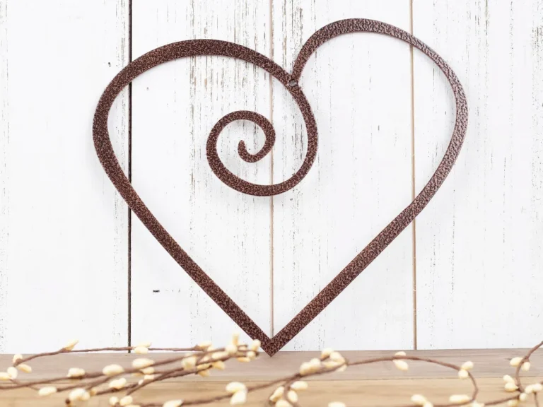 Heart Metal Wall Art, Heart Sign, Metal Sign, Wall Hanging, Outdoor Sign, Heart, Metal Wall Decor, Sign, Plaque