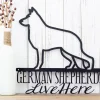 German Shepherd Metal Wall Art, Metal Sign, Dog Lover Gift, Metal Wall Decor, Outdoor Sign, Sign, Wall Decor, Metal Art