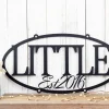 Family Established Metal Sign, Family Last Name Sign, Family Name Sign, Established Sign, Metal Wall Art