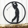 Golfer Metal Wall Art, Golfer Gift, Golf Gift, Metal Wall Hanging, Gift For Him, Metal Wall Decor, Metal Sign, Outdoor