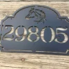 Horse Address Sign, Custom Metal Address Sign