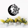 Love You To The Moon And Back Metal Sign, Metal Wall Art, Baby Room Nursery Decor, Kids Room Moon Star Art, Gift Idea For Kids