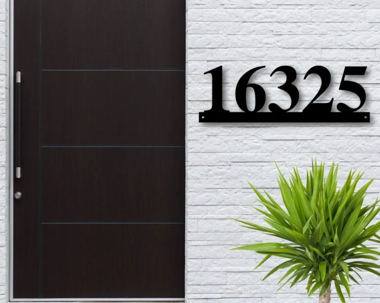 Metal House Numbers, House Number Plaque, Metal Address Numbers, Address Plaque, Front Porch Decor, Porch Signs, Metal Signs