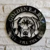 Labrador Retriever Dog Sign, Hunting Dog, Entrance Sign, Custom Labrador Memorial Metal Sign, Welcome Sign