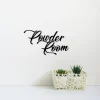 Powder Room Metal Sign, Decorative Bathroom Sign, Bathroom Decor For Guest Bathroom Or Master Bathroom, Metal Word Art, Wash Room Decor