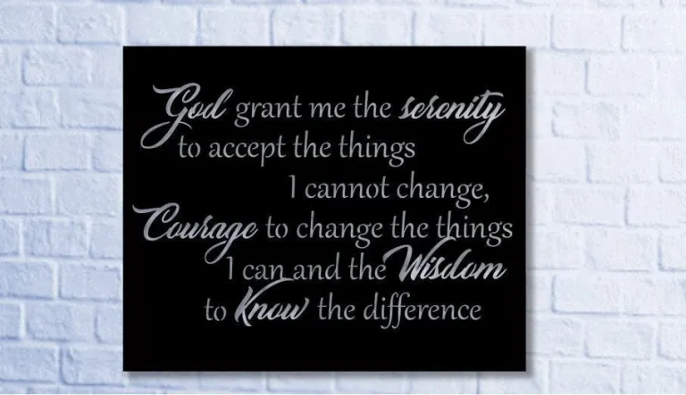 The Serenity Prayer - Metal Sign Metal Sign, Cut Metal Sign Wall Decor