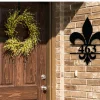 Fleur De Lis House Number Sign, Fleur De Lis Address Plaque, Metal Fleur De Lis Address, Customized Fleur De Lis Address Sign, Custom Metal